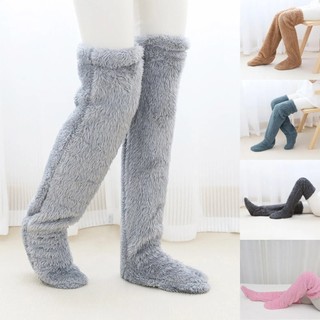 Tất Cotton Nữ Vớ Ấm Áp Ấm Áp Sang Trọng Tất Dành Cho Người Lớn Footmuff Nữ Dài Mùa Đông Đầu Gối Dài Bảo Vệ Chân Dày