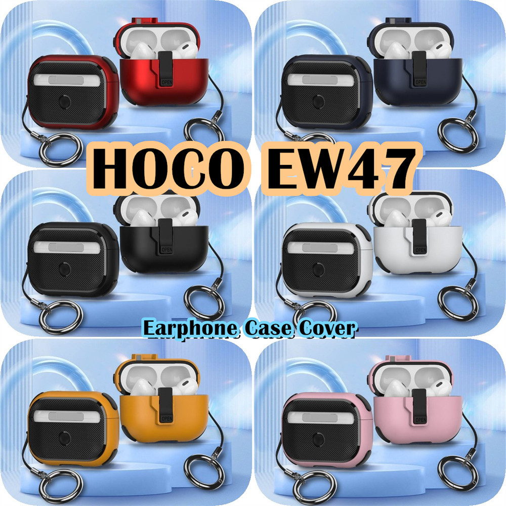 Dành Cho Ốp Lưng HOCO EW47 Màu Trơn Pop-up Cover Vỏ Tai Nghe Silicon Mềm