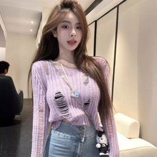 zara Phong Cách Lười Lỗ Rỗng Đan Áo Len Nữ Mùa Hè Chống Nắng Áo Sơ Mi Hot Girl Đáy Ngắn Áo Sơ Mi