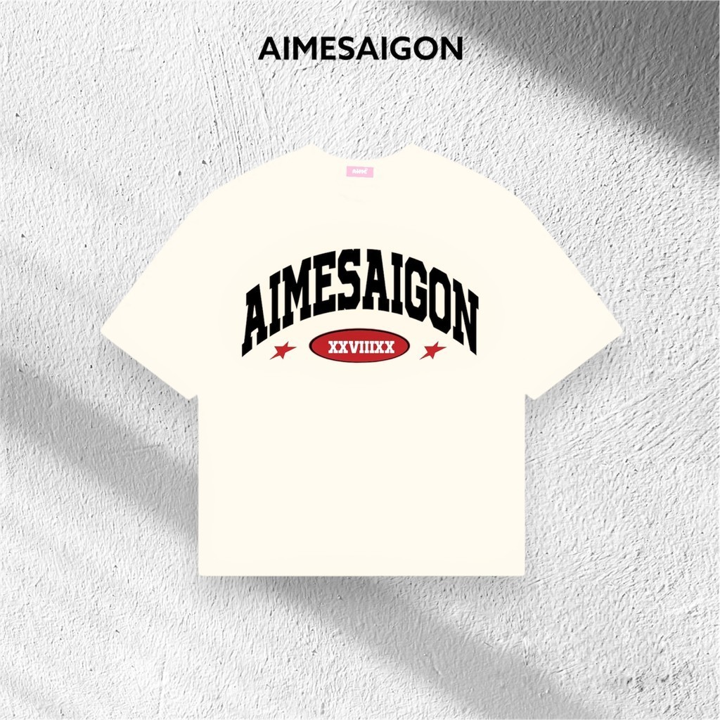 Áo Thun Big Boxy Local Brand AIMÉ Cotton Cổ Tròn Form Rộng Unisex Nam Nữ "AIMESAIGON XXVIIIXX" Oversize Streetwear Hot T | BigBuy360 - bigbuy360.vn