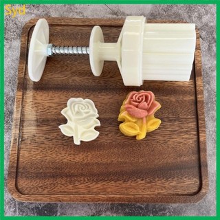 Syd 50g Chất Liệu Nhựa Khuôn Bánh Trung Thu Hình Hoa Hồng Tem Bánh Trung Thu Khuôn Bánh Trung Thu Cho Tết Trung Thu Nướng Bánh Trung Thu