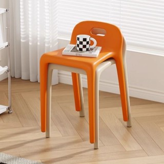 Ghế Nhựa Gia Dụng Ghế Ăn Dày Có Thể Xếp Chồng Lên Nhau Bàn Ăn Ghế Cao Ghế Lưng Sáng Tạo Nhà Hàng Ghế “Sản phẩm cao cấp”