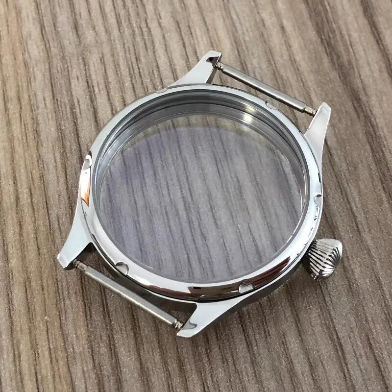 41mm Vỏ đồng hồ Bộ phận sửa chữa đồng hồ Thép cho bộ chuyển động ETA6497 / 6498 / ST3600 / 3621