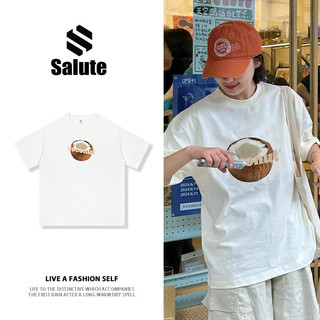 Áo phông thời trang nữ Trắng ulzzang form rộng áo thun 100% cotton outerity SALUTE local brand J0001