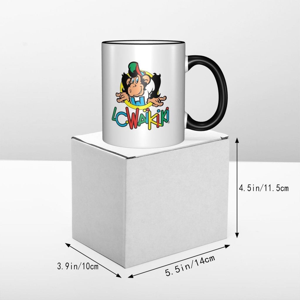 LC WAIKIKI (1) Cốc Cà Phê Sáng Tạo Cặp Đôi Gốm Sứ Đơn Giản Độc Đáo Hợp Thời Trang Cốc Uống 330ml