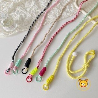 Nhiều Màu Sắc Nước gợn Sóng Bím Dây Dài Thể Thao Ngoài Trời Đeo Ngang Dây Có Thể Điều Chỉnh Tươi Chống Mất Vỏ Điện Thoại Di Động Mới Dây Buộc