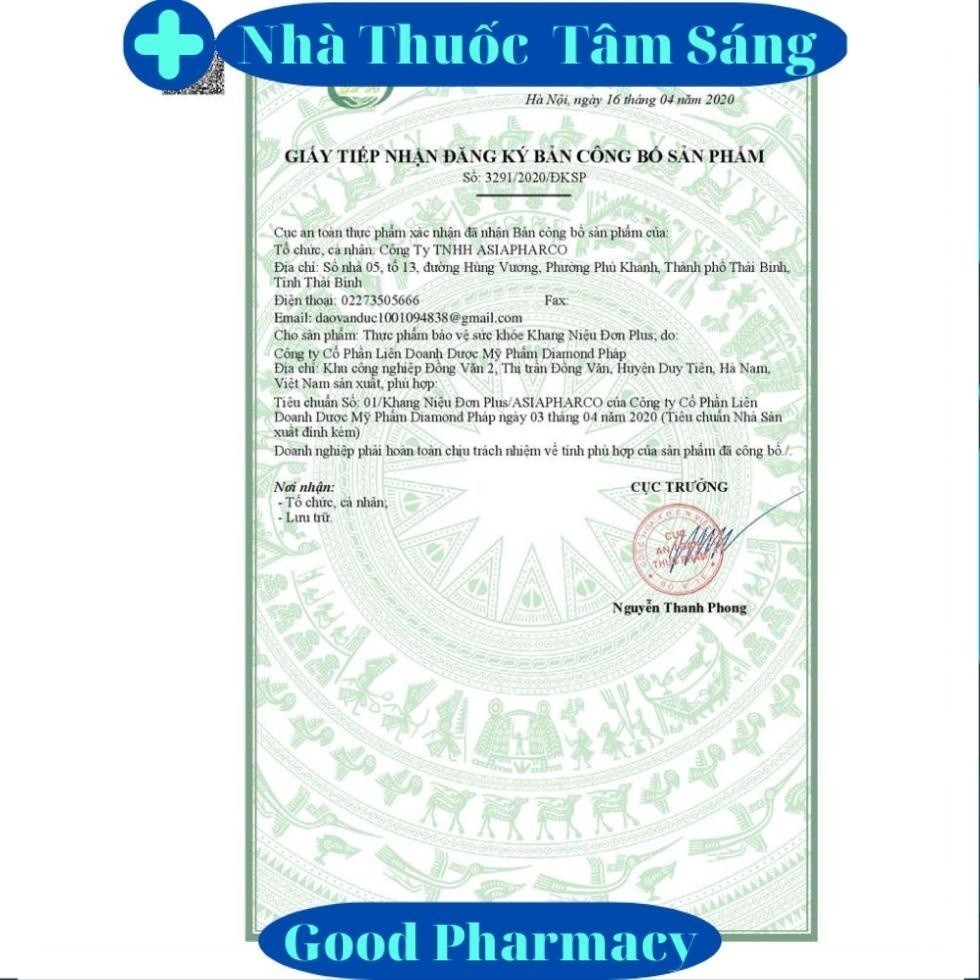 [ Chính hãng ] KHANG NIỆU ĐƠN PLUS Hộp 30 Viên - Hỗ trợ giảm tiểu đêm. g z