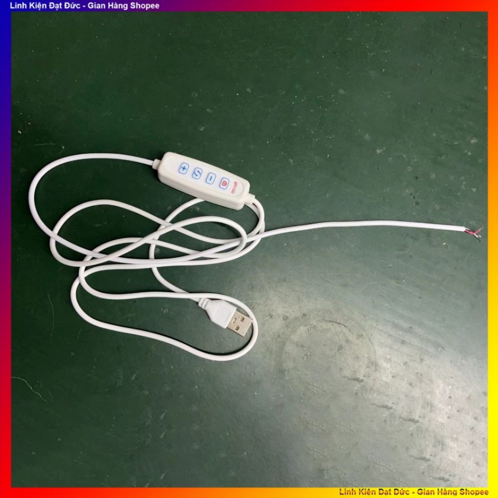 Dây nguồn 5V đèn Livestream, mạch chip LED 5V 3 chân - HCM