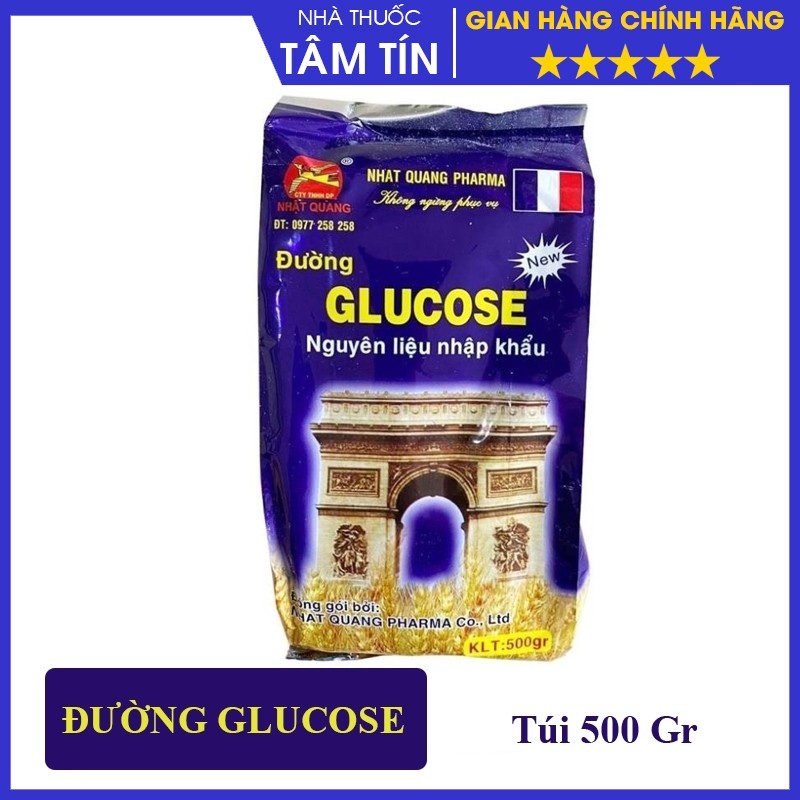 Đường Glucose 500g hỗ trợ suy nhược cơ thể , giải độc, giải nhiệt cho cơ thể
