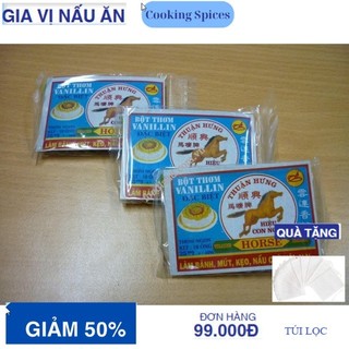 Bột thơm Vani hay Vanillin gói 10 ống 25gr