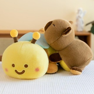 Gấu bông 2in1 capybara và ong vàng , Thú bông 2 trong 1 capybara và ong vàng Đồ Chơi Thú Nhồi Bông Toy