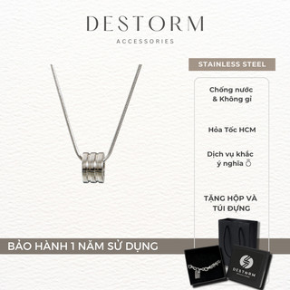 Dây chuyền Nam/Nữ Detorm, Vòng cổ Thép không gỉ, có tặng hộp và túi đựng - N5