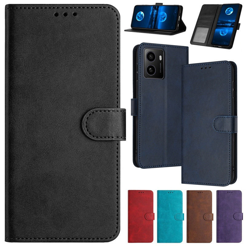 Vỏ Cho HMD Pulse + Ốp Lưng Flip Wallet Book Cover Cho HMD Pulse Pro Case HMD Pulse Plus Da Bảo Vệ Đi