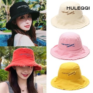 HULEQQI Mũ xô đi biển Mũ chống nắng nữ có thể gập lại