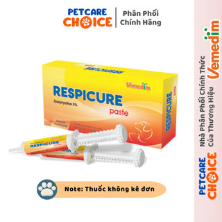 Respicure Paste Vemedim Gel Hỗ Trợ Hô Hấp, Tiêu Hóa, Tiết Niệu Cho Chó Mèo