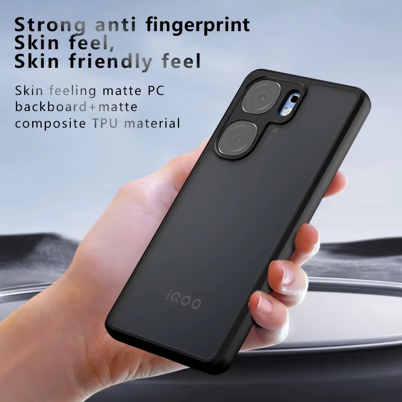 Dành Cho iQOO 12 Neo 9 9s Pro plus z9 turbo Chống Rơi Túi Khí Cảm Giác Da, HD Clear Chống Sốc Acrylic PC TPU Dành Cho Vivo iQOO Neo9