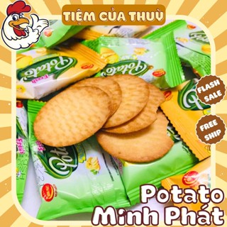 500G Bánh Khoai Tây Potato Minh Phát, Bánh Potato, Bánh Quy, đồ ăn vặt, Tiệm ăn vặt Thuỳ Bùi