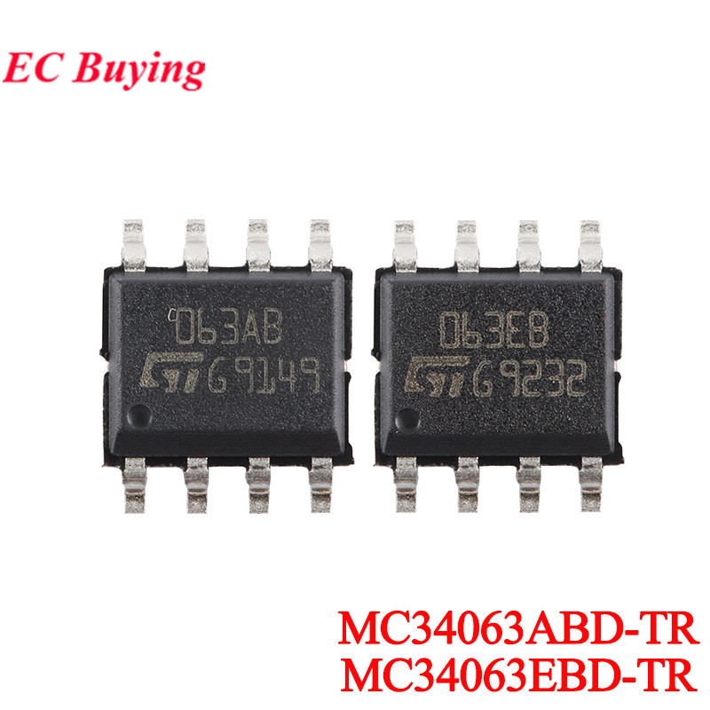 5 Cái / lốc MC34063EBD-TR MC34063ABD-TR MC34063 MC34063EB MC34063AB 063EB 063AB SOP-8 DC-DC Bộ Chuyể