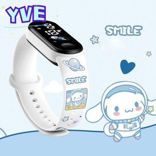 Đồng hồ kỹ thuật số YVE, Đồng hồ thể thao pin Lithium hoạt hình, Kuromi Cinnamoroll chất lượng cao Đồng hồ đeo tay điện tử Pochacco chống nước Học sinh