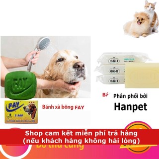 Bánh Xà bông tắm chó mèo FAY 3 sao cục 100gr sạch ve bọ chét, thơm lâu hơn