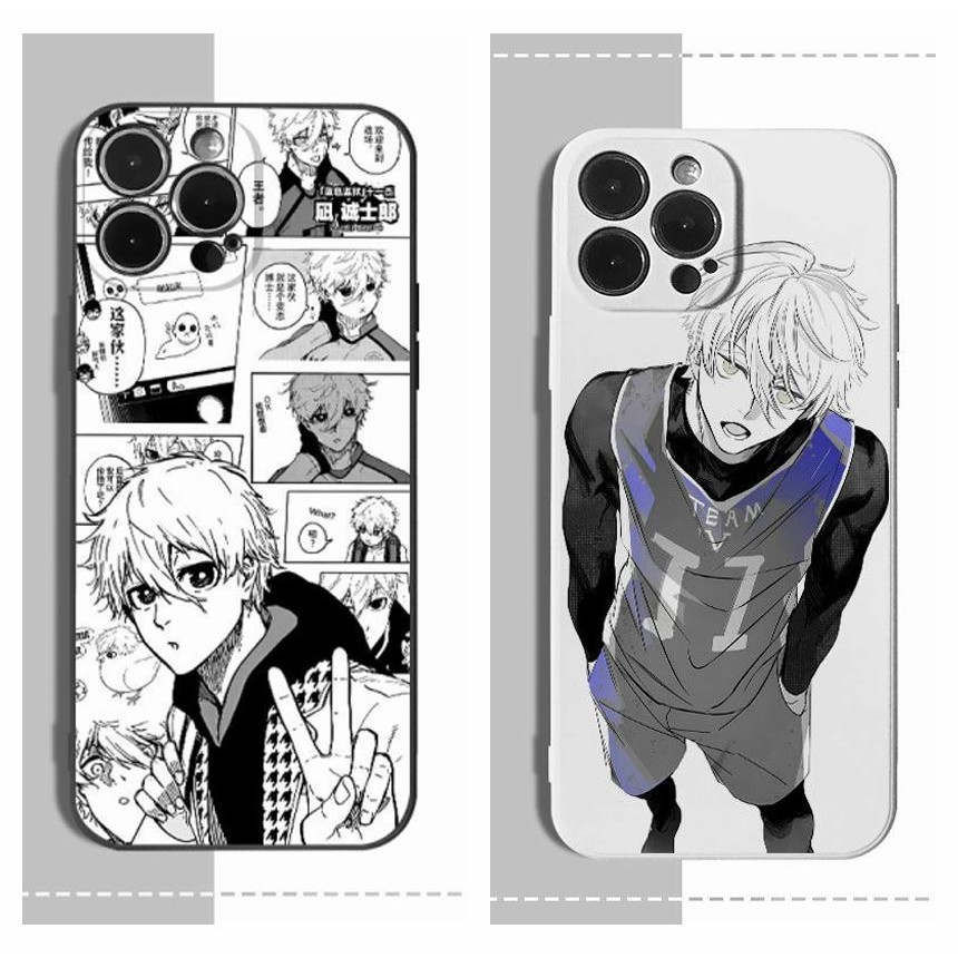 Anime Blue Lock Nagi Seishiro Ốp Điện Thoại Iphone 16 Pro Max 11 12 13 14 15 Pro Max XR X XS Max 6 6
