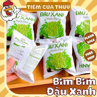 Bịch 20 gói Bim bim đậu xanh nước cốt dừa, Bimbim Đậu Xanh Oishi Tuổi Thơ, Tiệm ăn vặt Thuỳ Bùi