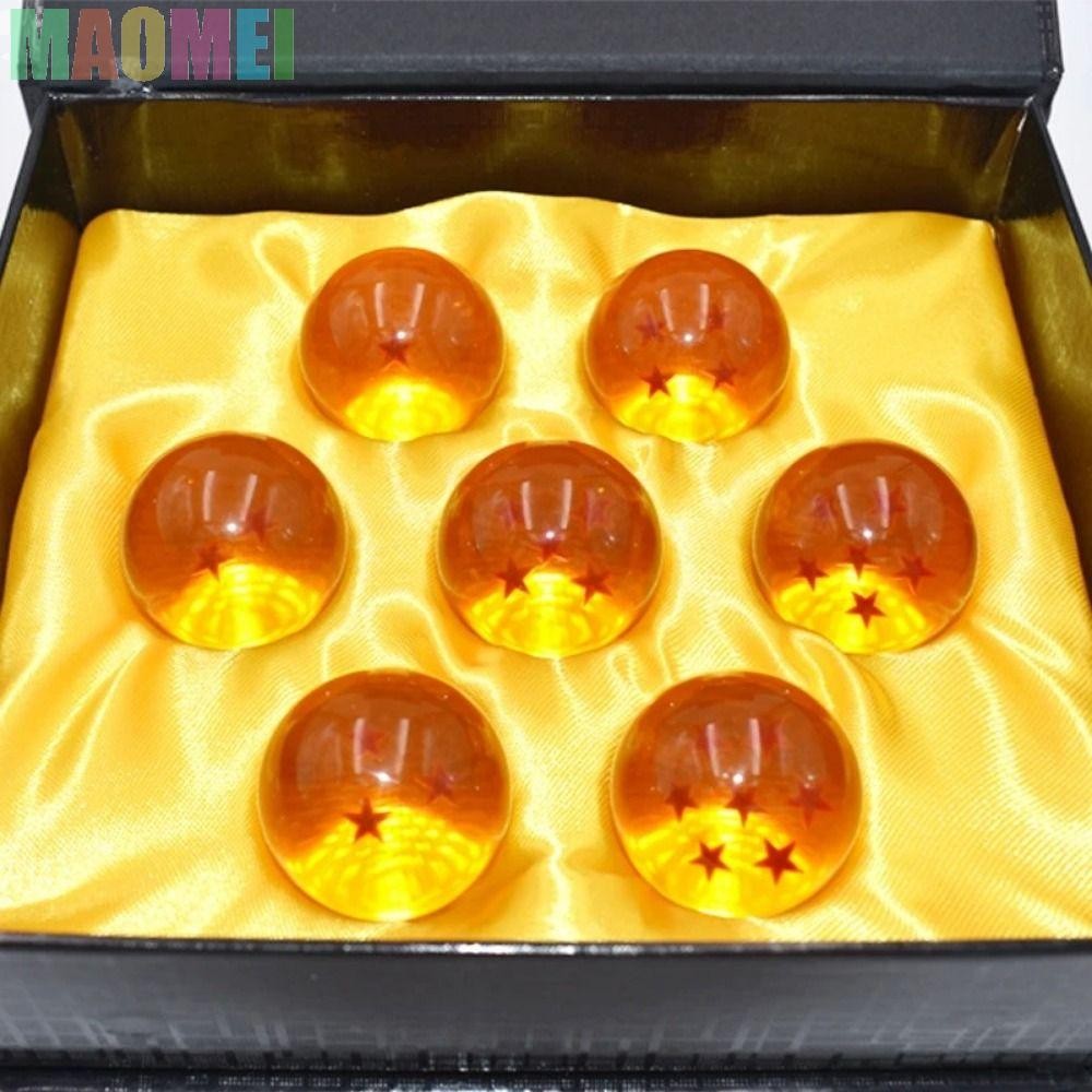 7 Cái / bộ Dragon Ball Z Ball Resin 1-7 Sao Bộ Sưu Tập Mặt Dây Chuyền