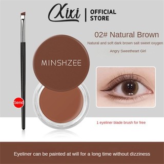  Bút kẻ mắt MINSHZEE Chống thấm nước, chống mồ hôi, mịn màng, ba chiều, mảnh mai, lái xe nhanh, kem kẻ mắt hình thành phim Mang theo cọ trang điểm