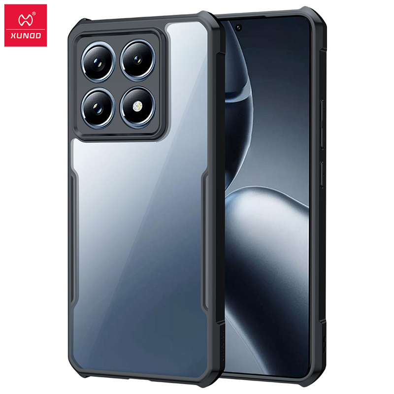 Dành Cho Xiaomi 14T, 14T Pro Ốp Lưng XUNDD Túi Khí Chống Rơi TPU PC Trong Suốt Bảo Vệ Ống Kính Vỏ Điện Thoại