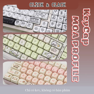 [Tổng hợp] keycap MOA profile cực dễ thương - Chất liệu PBT dyesub cao cấp dùng nhiều layout