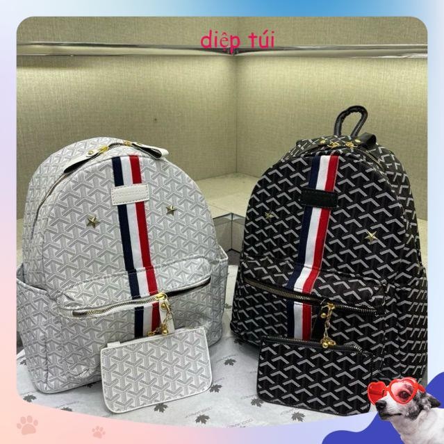 Balo nam nữ Edmond da Pu dập hoạ tiết vảy rồng thêu vạch thom siêu sang gắn tang bản dây to siêu nét💛💛