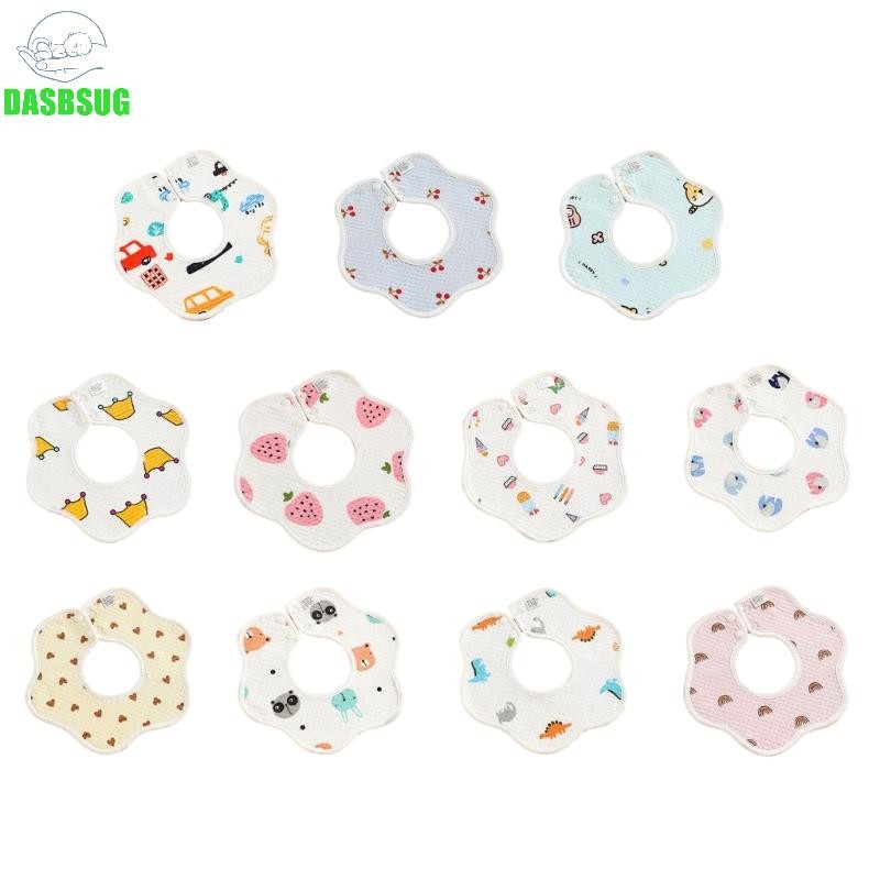 Baby Petal Bibs Cotton Soft & Absorbent Baby Bibs for Boys & Girls Teething