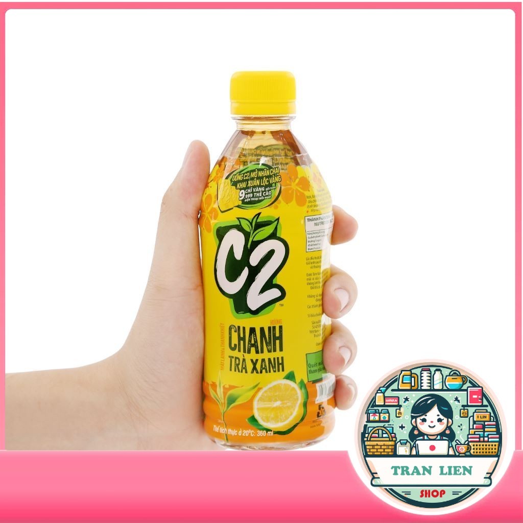 Trà Xanh C2 Hương Chanh - Chai 355ml