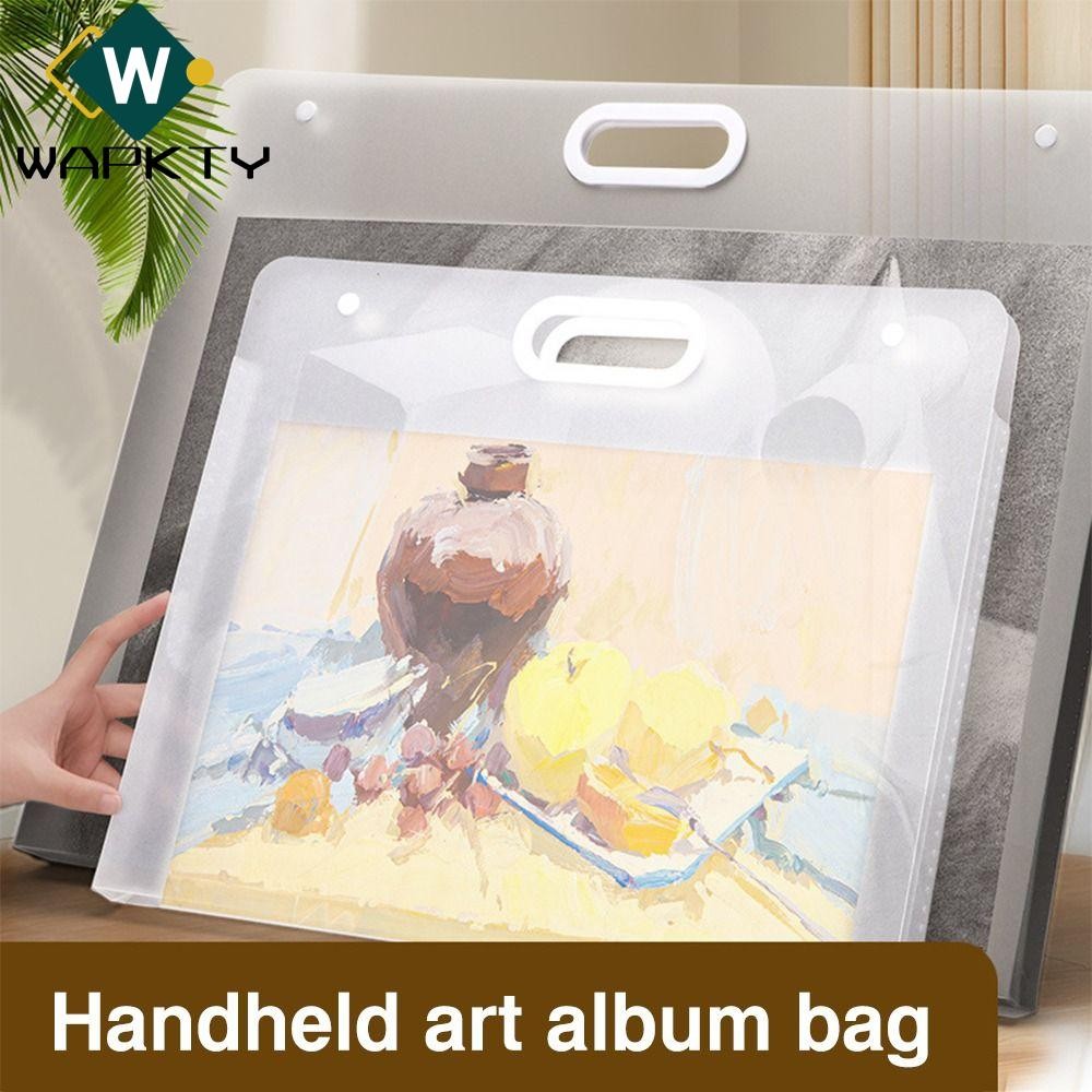 Túi đựng giấy vẽ WAPKTY, Thư mục tập tin A2 / A3 / A4 4K / 8K / 16K, Album ảnh chống nước di động ch