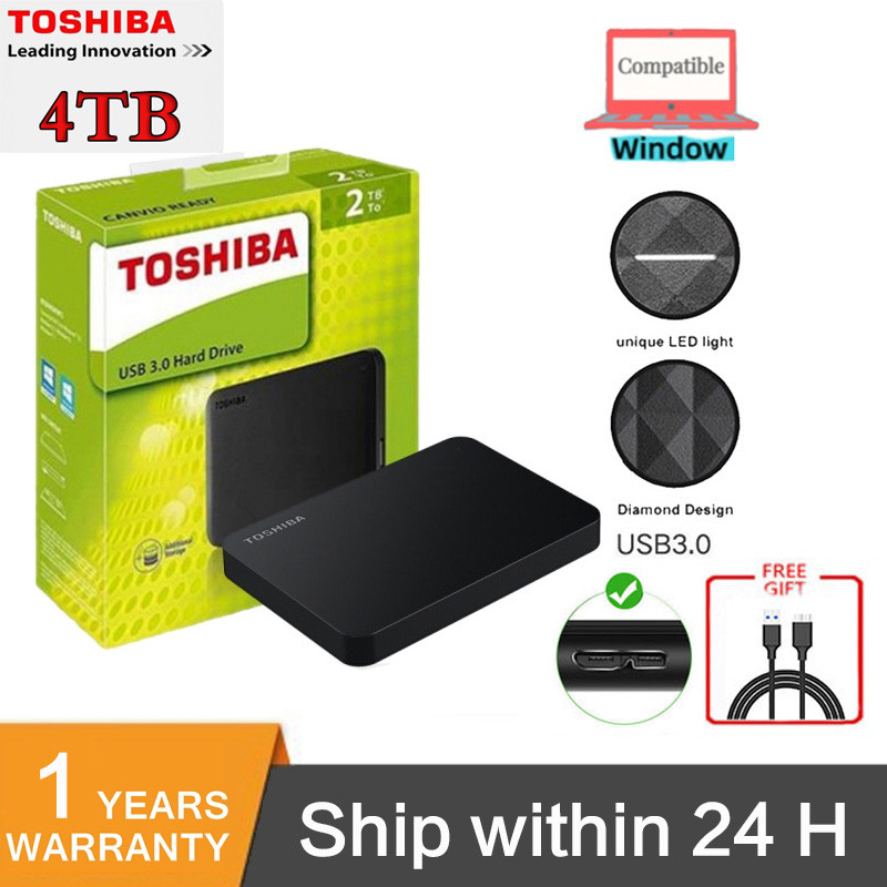 Ổ Cứng Di Động Toshiba 1TB 2TB 4TB Ổ Cứng Expansion 2.5 inch  HDDỔ Cứng Ngoài  - New [Chính Hãng]