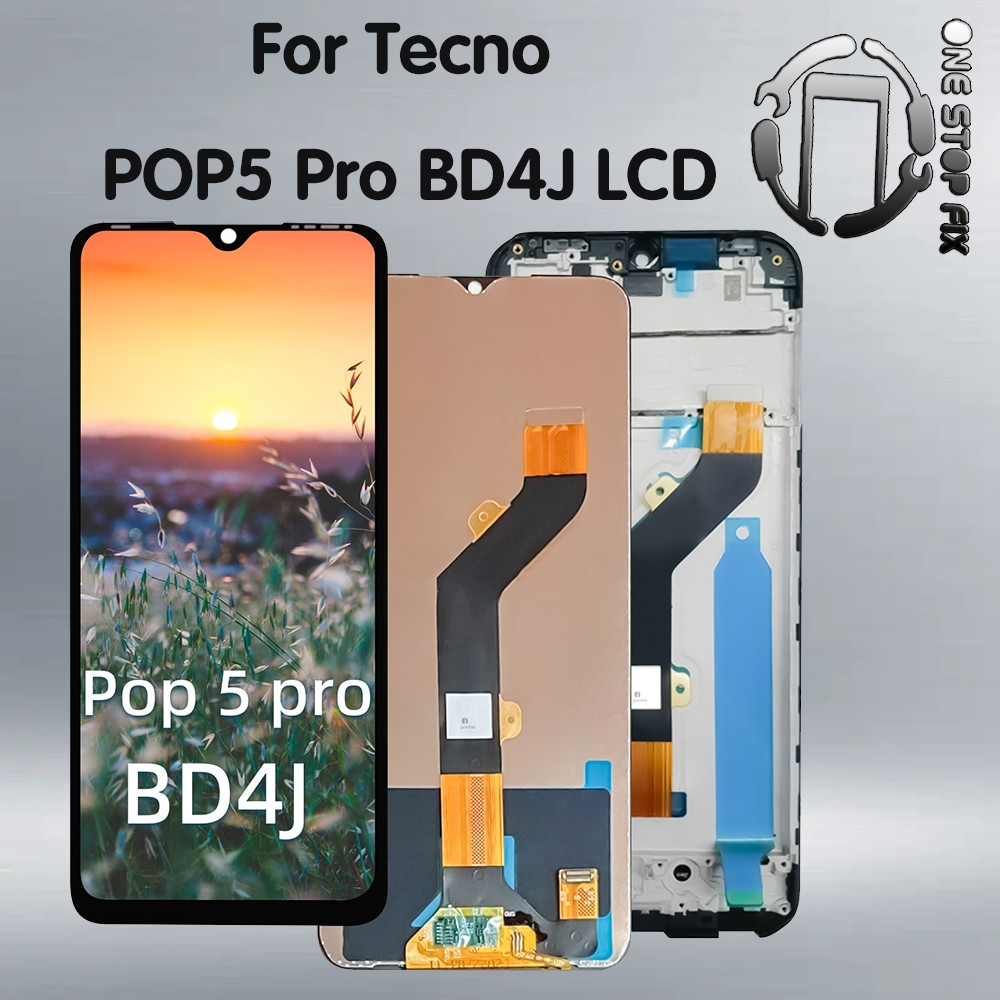 6.52 "LCD Cho Tecno Pop 5 Pro Màn Hình LCD Bộ Số Hóa Màn Hình Cảm Ứng Cho Tecno BD4j BD4h Sửa Chữa C