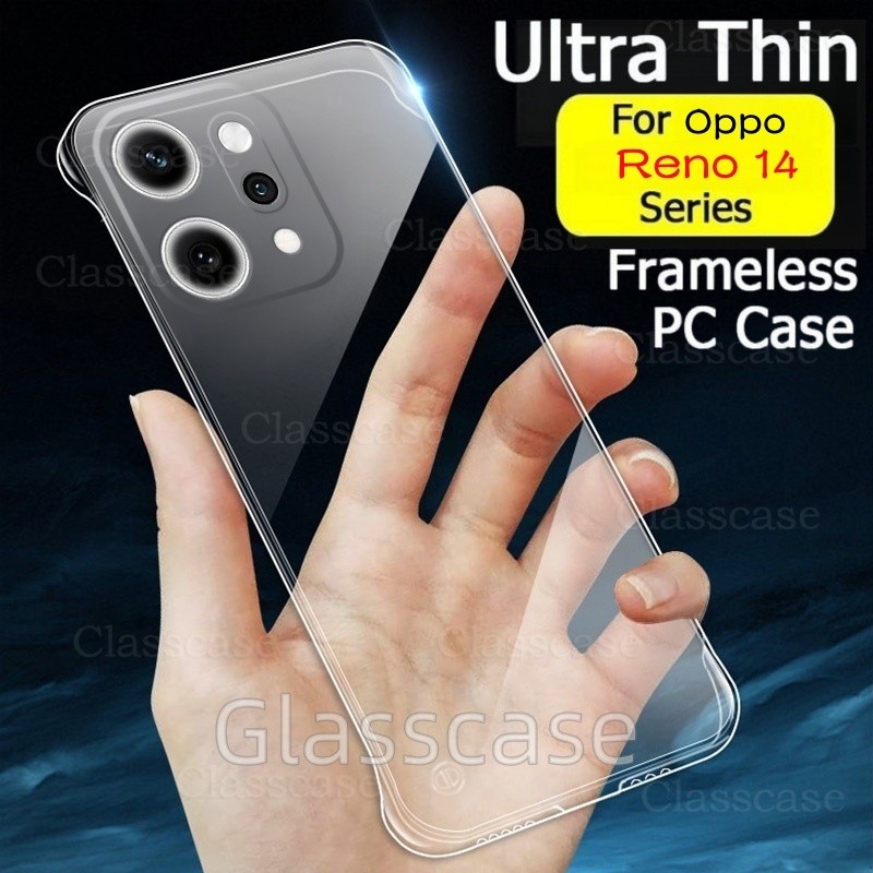 Vỏ Oppo Reno 14 2025 Cho Oppo Reno 14 1 4 Pro 14Pro Reno14 Reno14Pro Vỏ Xúc Giác Da Mỏng PC Cứng Tro