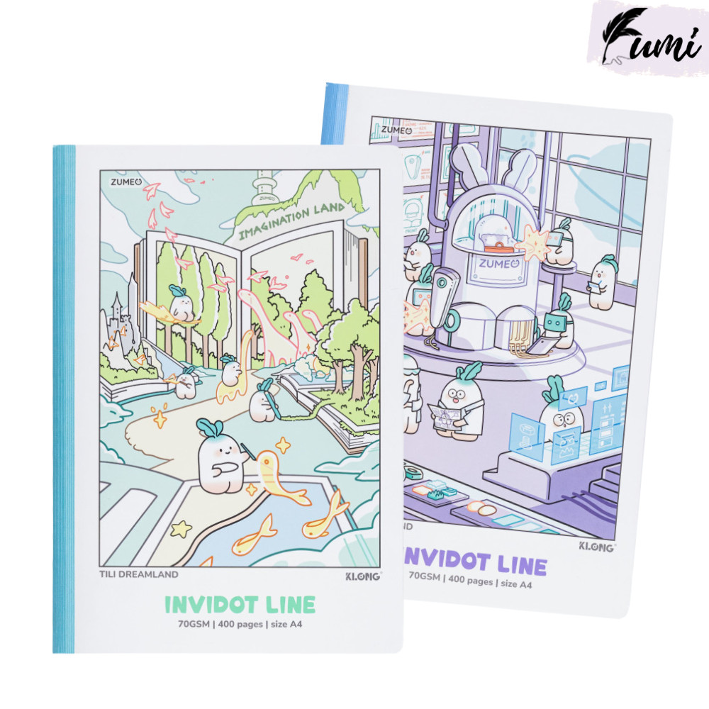 Vở kẻ ngang klong tili dreamland MS 213 Tập a4 với 400 trang 70 gsm may dán gáy cho học sinh