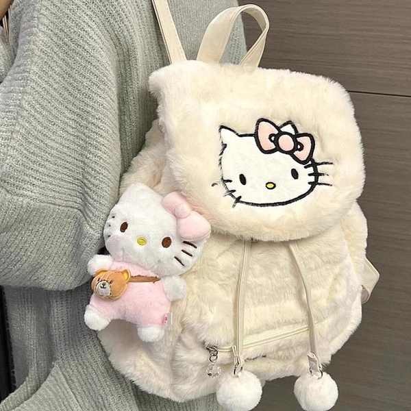 balo girl phố hello kitty cặp sách nữ Túi hellokitty cặp sách ba lô nữ Hello Kitty sang trọng mẫu mớ