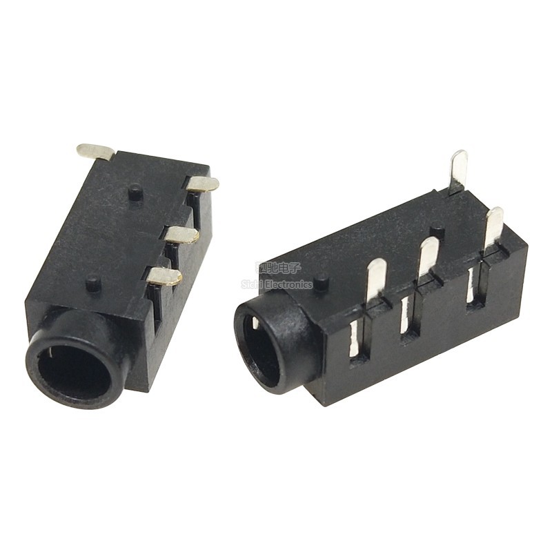 PJ-320D 3.5 Ổ Cắm Tai Nghe Ổ Cắm Tai Nghe Jack 3.5 Cổng 3 + 1 Trái Ba Phải Một 4P PJ320D