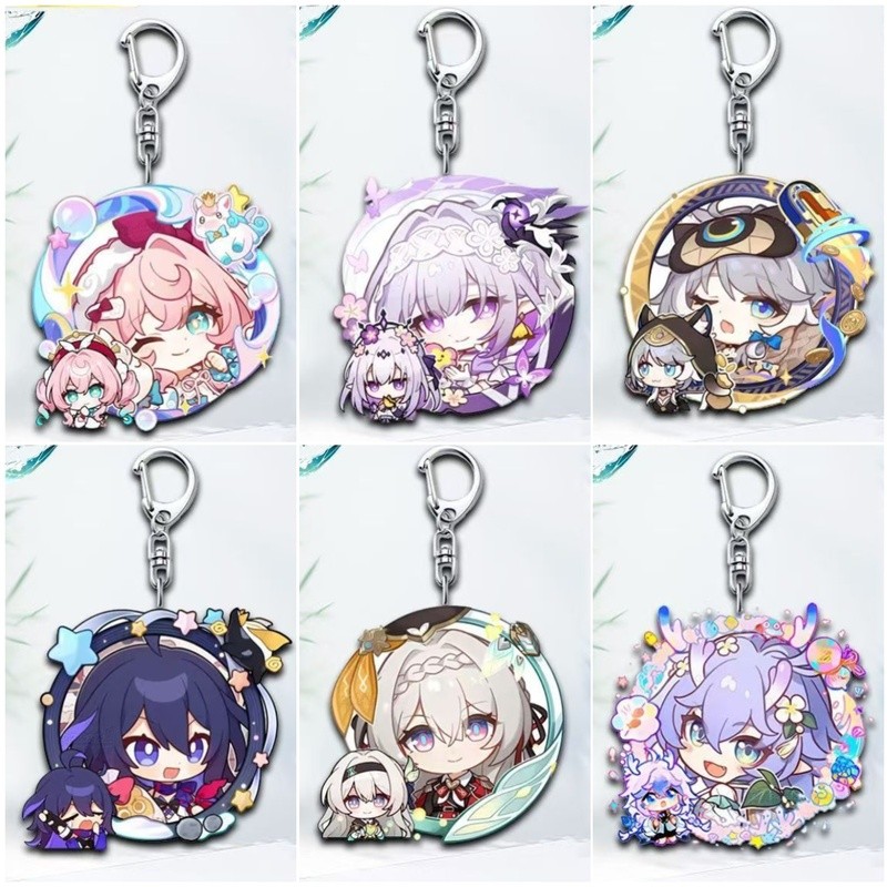 Trò chơi 2025 Nhân vật hoạt hình dễ thương Móc khóa Acrylic Hyacinthia Hyacine Castorice Cipher Cife