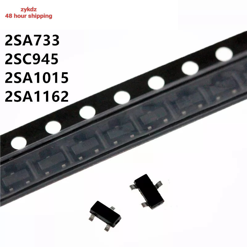 100 CÁI 2SA733 SOT23 A733 SOT 2SC945 C945 SMD 2SA1015 A1015 BA 2SA1162 A1162 SG .15A / 50V PNP SOT-2