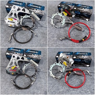 { Combo sau Ex150/155 } Heo Frando 2pis + Pát Cnc quay lên , xuống + Thớt sau 10li + Dây dầu sau inox 45 độ