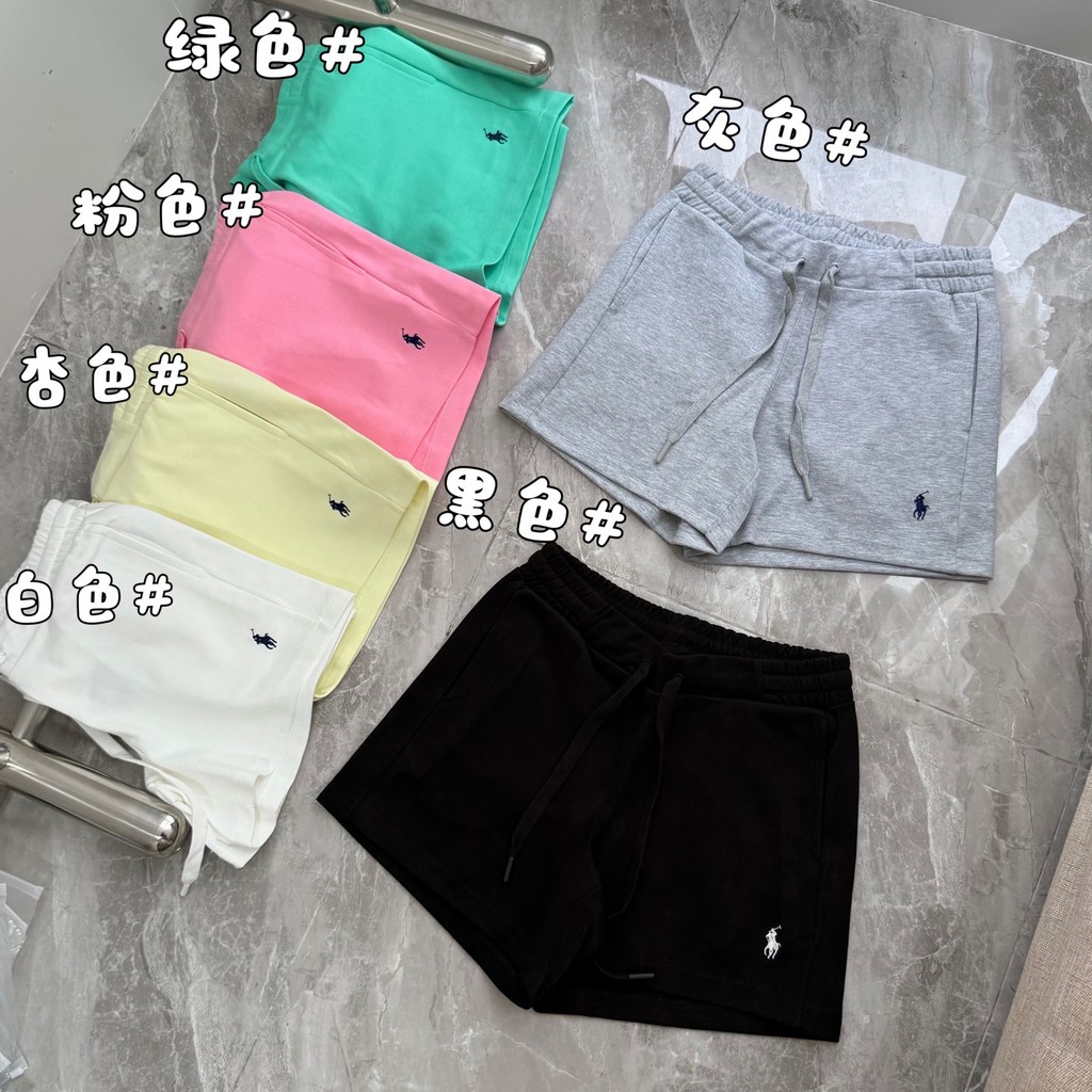 WMCU Ral''h*La Xiaobiao War Horse Basic Women's Shorts Hot Girl Slim Sexy Classic Drawstring Shorts 