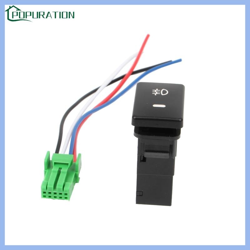 DC12V Rear Fog light Push Switch 4 Wire Button For