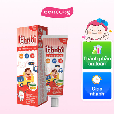 Kem đáng răng thảo dược Ích Nhi hương dưa gang 50g