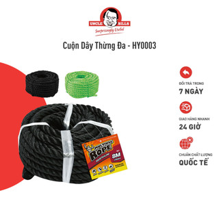 Cuộn dây thừng đa chức năng uncle bills bền chắc đa năng tiện dụng 10mm x 8m - hy0003
