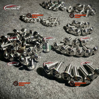  Full Bộ Ốc Dàn Áo Salaya Phay Thái Inox 304 Gắn Exciter Winner Dream AB Vision Vario FuSirius 