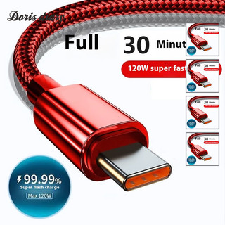 Cáp USB-C bện sạc nhanh và đồng bộ hóa, đầu nối chống ăn mòn, tùy chọn màu đỏ / đen
