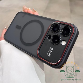 Lycra Cửa sổ lớn từ tính Vỏ điện thoại iphone16 Pro Max 15 14 vỏ cho vỏ iPhone Vỏ mềm silicon TPU Acrylic chống sốc